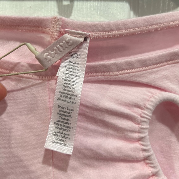 NWT SKIMS HEART CUT OUT FLARE LEGGING SZ XXS CHERRY BLOSSOM - Picture 7 of 7